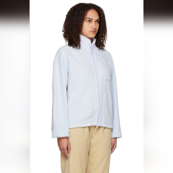 Outdoor Voices Primo Full Zip Fleece Powder Blue Large - Picture 1 of 7
